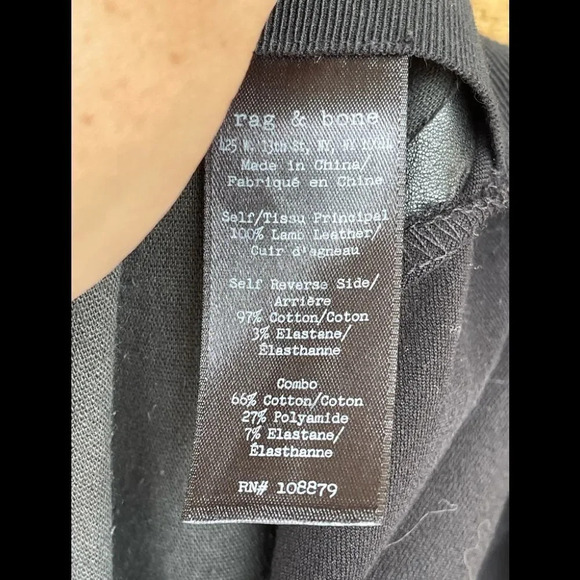 rag and bone lamb leather/spandex leggin 6 - Picture 5 of 5